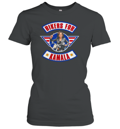 Bikers For Kamala Top Gun Edition Logo T-Shirt