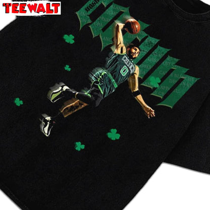 Boston Basketball Lucky Clover Sweatshirt , Trendy Jayson Tatum Shirt Tank Top