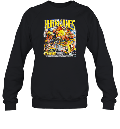 Hurricanes Rugby Union Team Vintage Graphic T-Shirt