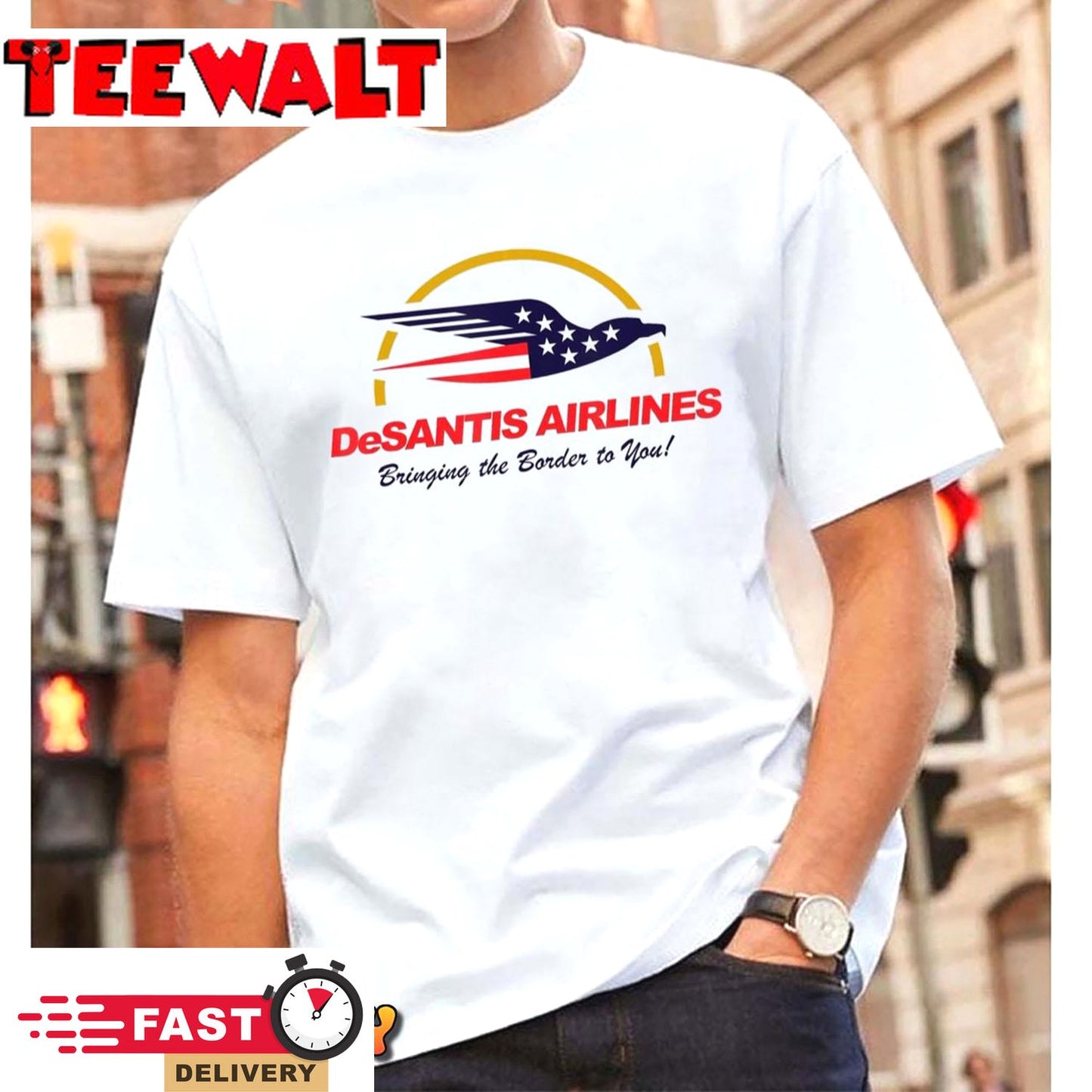 DeSantis Airlines Funny Political Meme Ron DeSantis T-Shirt 813319