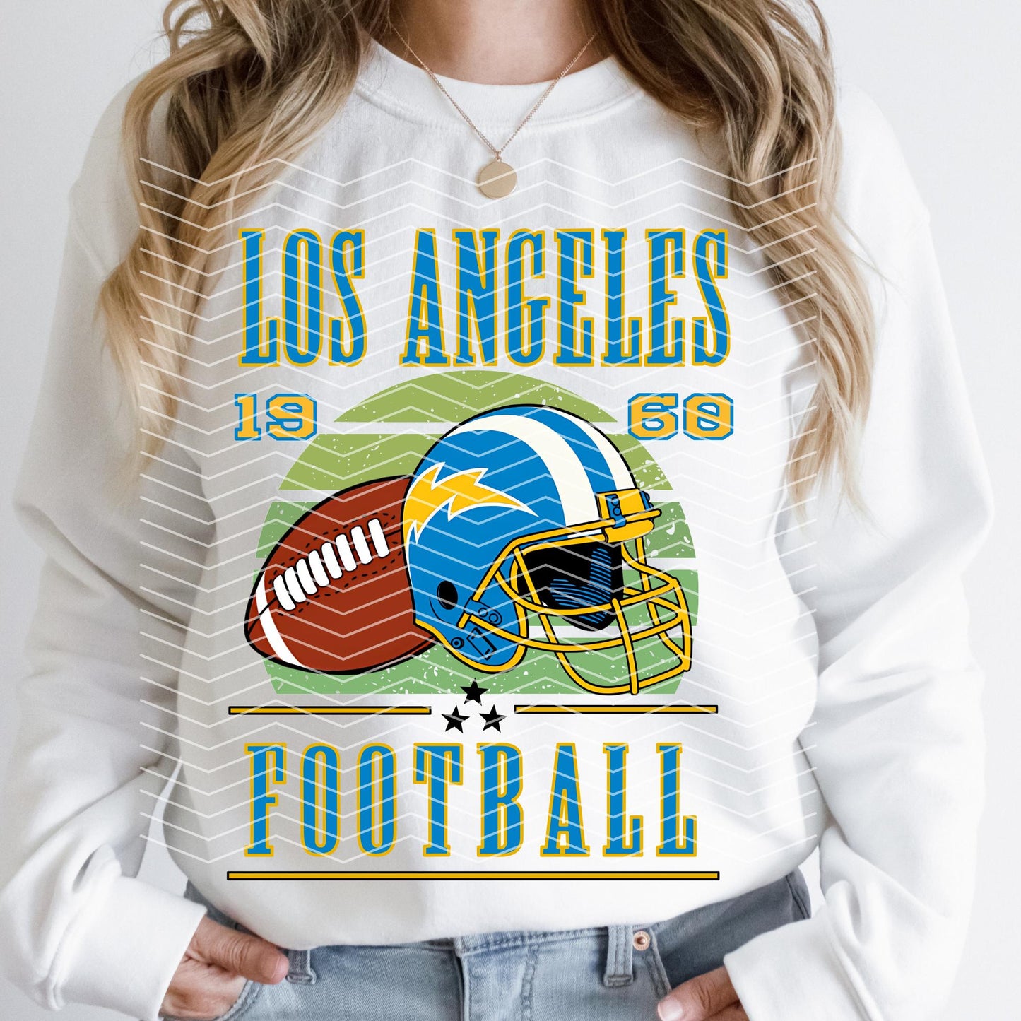 Los Angeles Chargers Retro Game Day Football Apparel