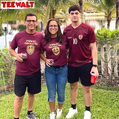 Limited Mano Tengo Fe Shirt, De La Vinotinto Camiseta Long Sleeve Tee Tops