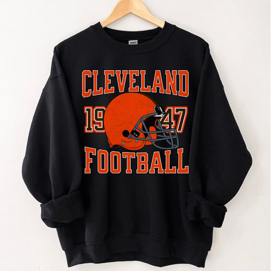 Cleveland Football Sweatshirt - Fan Crewneck Shirt For Cleveland Fans