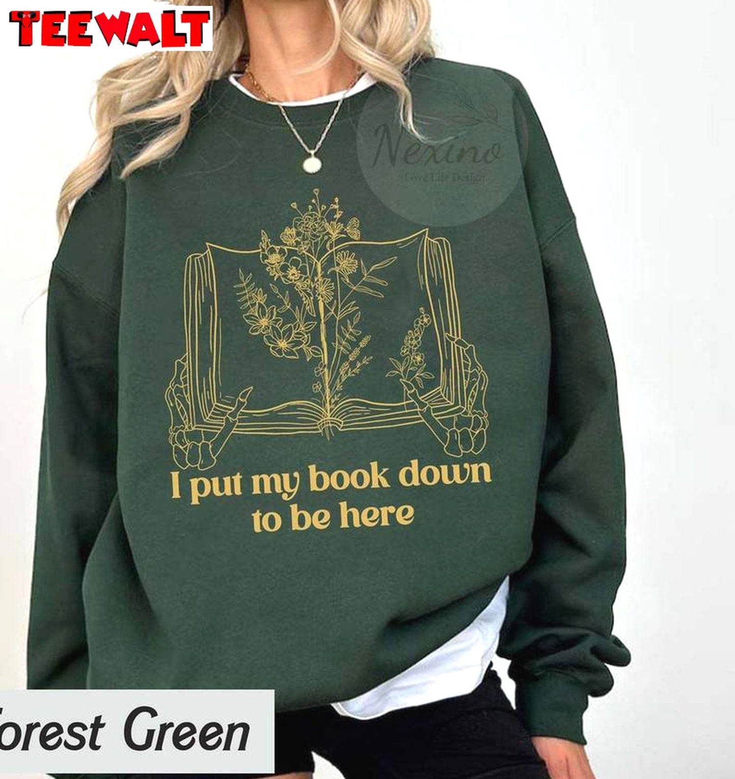 I Put My Book Down To Be Here Shirt, Bookish Bookworm Short Sleeve