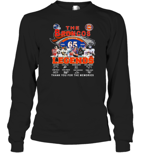 Denver Broncos The Broncos Legends Thank You For The Memories 2024 T-Shirt