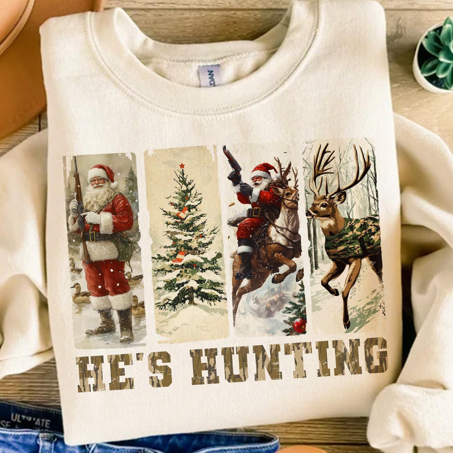 Christmas Hunting Coquette Reindeer Shirt