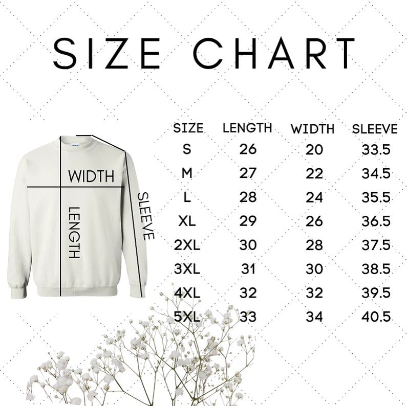 Hoodie Size Chart